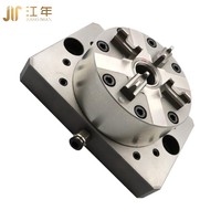 Mandrin de positionnement pneumatique à 4 mors sur mesure pour dispositif de fixation CNC compatible, en acier structurel allié, pour machines de précision 0,002 mm