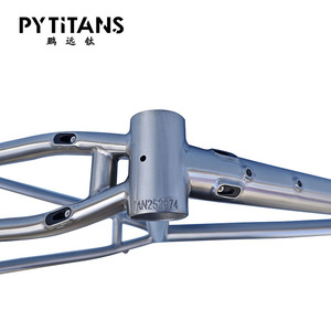 Telaio per <span class=keywords><strong>Bicicletta</strong></span> Gravel PYTITANS Personalizzato con Freni a Disco, Telaio Completo in Lega di Titanio GR9 - Product Image 3