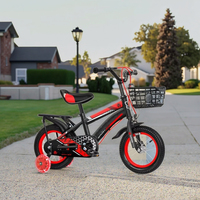 Vélo pour enfants 12 pouces-18 pouces avec roues d'entraînement clignotantes pour 2-3-5-6-7 ans garçons filles fourche en acier ordinaire