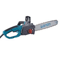 Scie à chaîne électrique industrielle sans balais 2500W 220V, lame de 300 mm, scie à bois portative manuelle, outil robuste BIYOTI