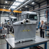 Hochwertiger LKW-Ladeluftkühler OEM A9585010101KZ für MERCEDES ATEGO 2425 Schwerlast-LKW KERNGRÖSSE 500*781*62 VLO:818843R