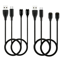 Chargeur USB en nylon pour montres Garmin Instinct/Venu 2/Vivoactive 3/Fenix7/Fenix5/Forerunner 55/Quatix 6/Vivomove 3, câble de charge