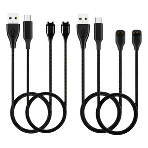 Cargador USB de Nailon para Relojes <span class=keywords><strong>Garmin</strong></span> Instinct/Venu 2/<span class=keywords><strong>Vivoactive</strong></span> <span class=keywords><strong>3</strong></span>/Fenix7/Fenix5/Forerunner 55/Quatix 6/Vivomove <span class=keywords><strong>3</strong></span>, <span class=keywords><strong>Cable</strong></span> de <span class=keywords><strong>Carga</strong></span> - Product Image 2