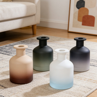 Bouteille diffuseur de parfum en verre de luxe réutilisable 100ml 150ml 200ml avec étiquette personnalisée, conteneur d'aromathérapie, fournisseur fabricant