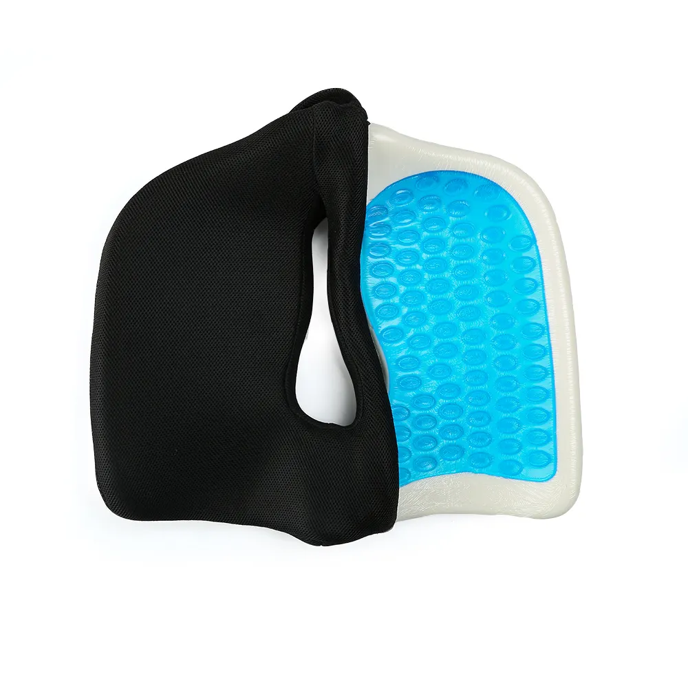 Adult Car Seat Booster Coccyx Pain Shock Absorber Orthopedic Memory Foam Gel Cooling Seat Bottom Cushion For Buttock