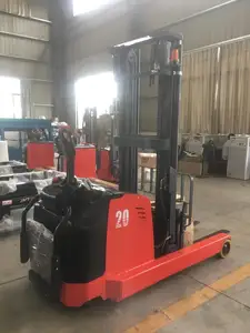 Durable Easy To Operate Electric Reach Forklift Trucks Mast Forward Narrow Aisle Medium Density High Turnover Conditions