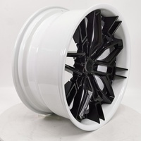 Nuevas llantas de aleación de aluminio forjado 6061 T6 Geruida Hyper Black Mesh Design, prensadas a 12000T, con certificación TUV JWL VIA Std S4-00022, personalizadas de 18-24 pulgadas.