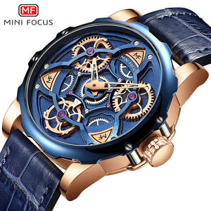 นาฬิกาข้อมือควอตซ์ MINI FOCUS MF0249G MF 0249 สำหรับผู้ชาย สไตล์ญี่ปุ่น สายหนังหรูหรา กันน้ำ - Product Image 1