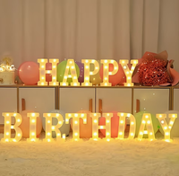 Lettres lumineuses 3D LED écologiques et durables, 26 lettres de l'alphabet anglais et chiffres pour la décoration de remise de diplômes, fête des mères, parcs, entreprises, bars et cafés