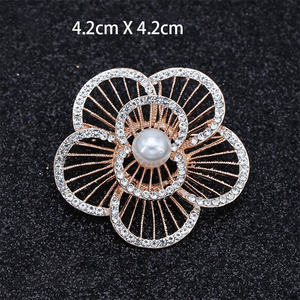 Broches européennes de haute qualité de haute qualité sécuriser la broche pour éviter l'exposition Designer marque bijoux à la mode perle broches mignonnes - Product Image 5