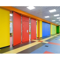 65mm 85mm 100mm Épais Cadre En Aluminium Tissu Surface Amovible Pliant Mobile Acoustique Coulissant Sol Écran Cloison