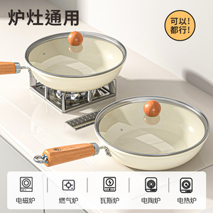 Ceramic Non-Stick Frying Pan With Glass Lid 30Cm For Gas And Induction Cookers - Product Image 4