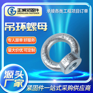 Anneaux de levage Zhengjian M8 M10 M12 M14 M16 M18 M20 M22 M24 M30 en acier au carbone zingué, grade A B C, niveau 4.8 GB 196 - Product Image 4