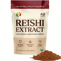 Extrait de Ganoderma Lucidum Reishi en poudre, polysaccharides, triterpènes, complément composé, matière première en gros