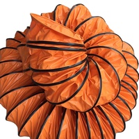 Tuyau de ventilation en spirale ignifuge de 500 mm 5 m, conduit flexible en PVC pour ventilateur d'évacuation
