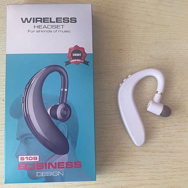 Hot Sale S109 BT 5.1 Wireless Headset Single Ear Hook Earphone with Mic Handsfree Sports Business Headphone Portable with Phones