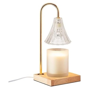 Lampe de chevet à intensité variable avec minuterie, chauffe-bougie aromathérapeutique pour chambre à coucher, yoga, spa, hôtel - Product Image 1