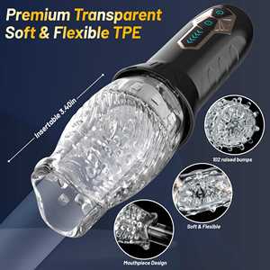 热卖旋转振动男性自慰杯自动免提口腔吸吮男性自慰玩具 - Product Image 4