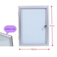 Papan Pengumuman Dinding yang Dapat Dikunci dengan Kunci, Tersedia dalam Ukuran A4 A3 A2 A1 A0, Bingkai Aluminium, Panel Depan Akrilik