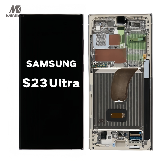 Factory Wholesale OLED Display Replacement LCD for Samsung for Galaxy S23 Ultra 1-Year Warranty with Frame