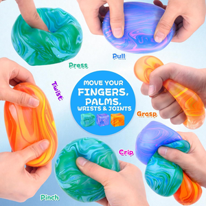 Juguete Antiestrés de TPR Suave con Patrón de Mármol para Niños y Niñas - Product Image 4