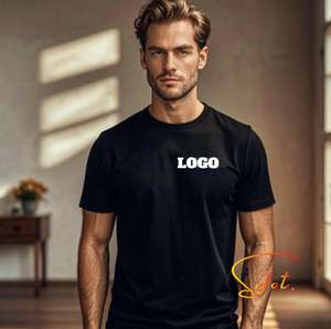 Sifot, venta al por mayor, Camiseta extragrande de algodón 100% de lujo para hombre, personalizable, peso pesado, cuello simulado, diseño impreso, punto de lujo - Product Image 1