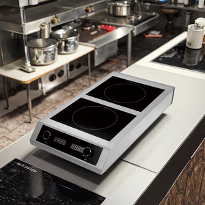 Table de cuisson à induction commerciale double 3500W avec commande tactile, puissance réglable, pour usage domestique - Product Image 2