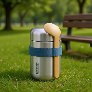 Black+Blum Termo para Comida de Acero Inoxidable de 500 ml, Recipiente Aislado para Comida con Cuchara para el Almuerzo en Movimiento - Product Image 3