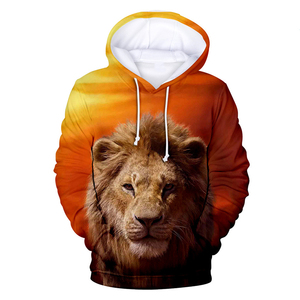 Sweat à capuche camouflage New Blood Inspirational Lion King imprimé numérique 3D motif floral mode jeune homme tricoté respirant automne - Product Image 4