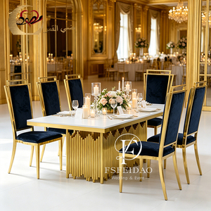 Juego de Mesa y Sillas de Comedor Rectangular Moderno de Acero Inoxidable, Elegante, para Hogar, Hotel y Uso en Exteriores, Personalizable - Product Image 2