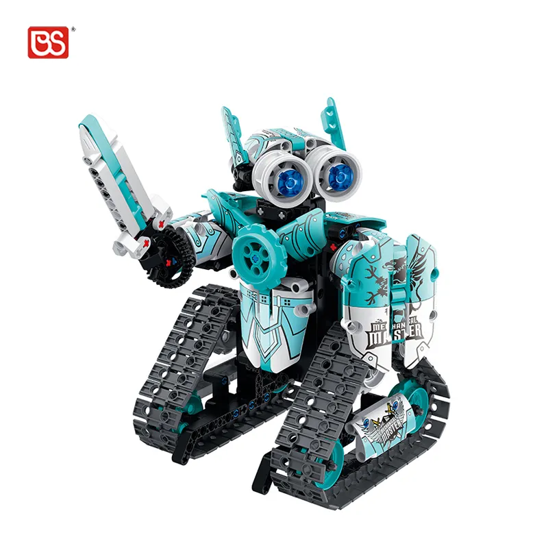 BS Toy China Stem Code App Cartoon Robotic Transformation Building Model Kit Make Remote Control Block Robot Toy For Kids