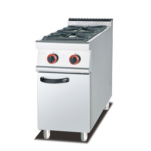 موقد غاز احترافي مناسب للفنادق والمطاعم يعمل بالغاز مع 4 شعلات بخزانة - Product Image 5