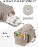 Sac de sport 4-en-1 pour femmes et hommes, léger, 30L, sac de voyage avec compartiment à chaussures et poche imperméable, sac à dos tactique pour ordinateur portable