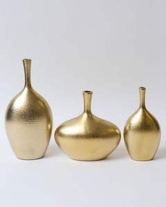 Affordable Prices Flower <b>Vase</b> with Golden Finished and Multi Shaped Metal Crafted Flower <b>Vase</b> For Decoration - Product Image 2
