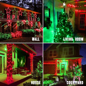 Guirlandes lumineuses pour Noël, Halloween, jardin, décoration de <span class=keywords><strong>la</strong></span> maison, guirlandes lumineuses LED connectables rouge et vert pour Halloween, 8 modes avec minuterie - Product Image 2