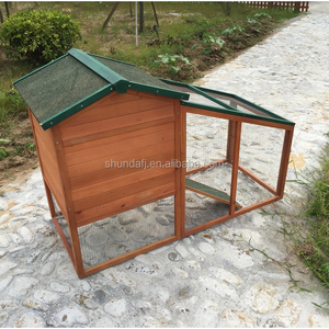 Casa para conejos SDR024, ecológica, clásica, de madera, para uso en exteriores. - Product Image 2