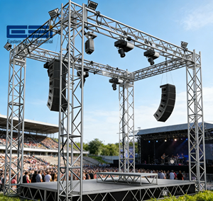Système de scène événementielle extérieure ESI New Truss <span class=keywords><strong>Plan</strong></span>, qualité supérieure pour événements et concerts, grand système de treillis lumineux pour scène d'activités. - Product Image 1