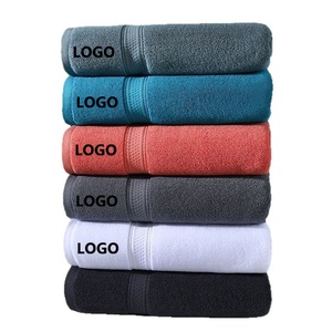 LOGO personalizzato 100% cotone grigio scuro, blu, bianco, arancione, Extra Large 80*160cm cotone egiziano asciugamano Spa asciugamano Hotel - Product Image 1