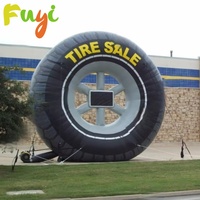 Hot Sale Custom Outdoor Advertising Inflatable Tire Tyre Banner Sign Billboard Inflatable Tire Model