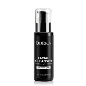 QBEKA Nettoyant <span class=keywords><strong>visage</strong></span> purifiant pour hommes, contrôle du sébum, rafraîchissant, non desséchant la peau - Product Image 1