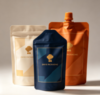 Pochette souple personnalisée avec bec verseur pour jus et liquides, sac en plastique de qualité alimentaire avec bouchon refermable, pochette à boisson