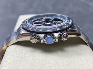 Reloj Mecánico de Lujo, Super Calidad, Resistente al Agua, 40mm, Acero 904L, Movimiento ETA 4801, Esqueleto Luminoso de Carbono - Product Image 4