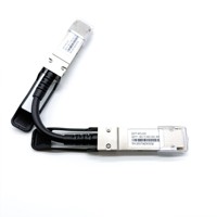 Tembaga Twinax 40G QSFP + kabel DAC 1m pasif langsung melampirkan untuk jaringan pusat Data, kabel Server saklar yang andal