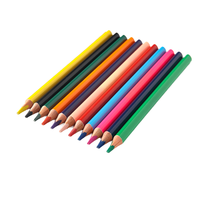 Ensemble de crayons de couleur personnalisés, logo personnalisé, 12 couleurs, crayons d'art de marque, solubles dans l'eau, mine de 0,3 mm, emballage en boîte en papier personnalisée pour