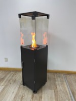 Poêle à granulés de bois pour l'extérieur, moderne et durable, à économie d'énergie, en acier pour jardin et café, bar