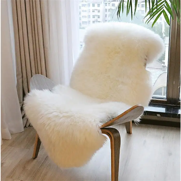 100%Genuine Australian sheepskin rugs Fur one piece carpet cushion sofa cushion