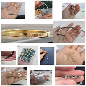 CAIOOCHE Bijoux fantaisie en acier inoxydable personnalisés, pendentifs DIY, colliers, bracelets, bijoux plaqués or 18 carats pour la fabrication de bijoux - Product Image 4