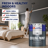 Peinture murale intérieure Lixiang, résistante aux alcalis et imperméable, gris clair, haute couvrance, application au pinceau, pure