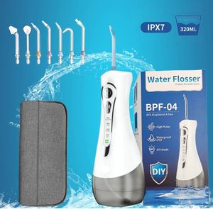 مرواء الفم منظف أسنان كهربائي لاسلكي مقاوم للماء للمنزل السفر خيط أسنان - Product Image 5