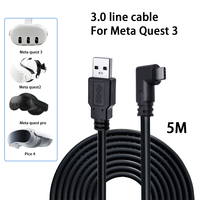 Refaster Quality Assurance 5M VR Link Cable 16 FT Transferencia DE DATOS DE PC de alta velocidad USB 3,0 a C Cable para auriculares VR Meta Quest 3
